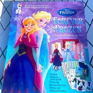 Disney Frozen Forever Storybook Dress up Dolls New